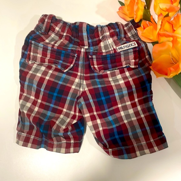 Red, White & Blue Plaid Tommy Hilfiger Boys 4T Shorts - Picture 3 of 3